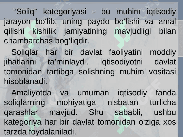 soliqlar va soliqqa tortish faniga kirish 4