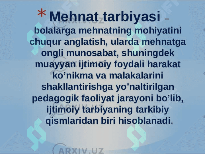 MEHNAT TARBIYASI 2