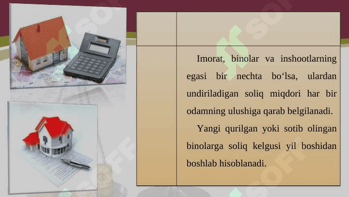 Yuridik shaxslardan olinadigan mol-mulk solig‘i va uning o‘ziga xos xususiyatlari 3