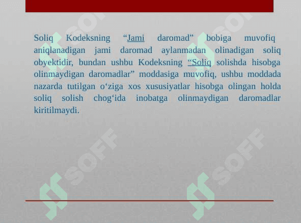 Kichik biznesni rivojlantirishda aylanmadan olinadigan soliqning ahamiyati. 3