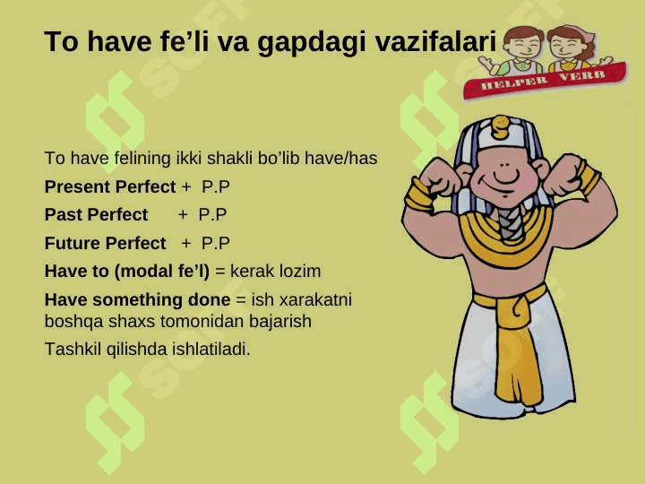 Yordamchi Fellar Auxiliary Verbs 7