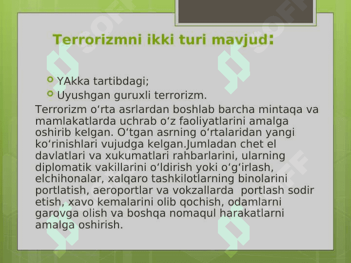 TERRORIZM VA UNDAN AHOLINI MUHOFAZA QILISH 3