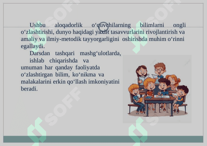 Boshlang'ich ta'limda ona tili, o'qish, tabiat, tasviriy san'at darslarin integratsiyalash 3