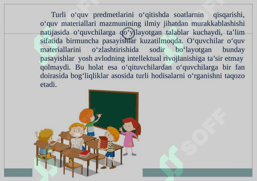 Boshlang'ich ta'limda ona tili, o'qish, tabiat, tasviriy san'at darslarin integratsiyalash 4