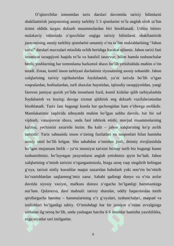 O'QUVCHILAR DUNYOQARASHINI KENGAYTIRISH VA SHAKLLANTIRISH USULLARI 5