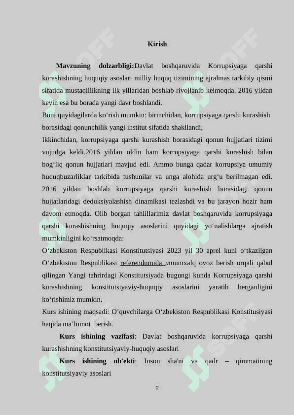 O‘ZBEKISTON RESPUBLIKASI KONSTITUSIYASI 2