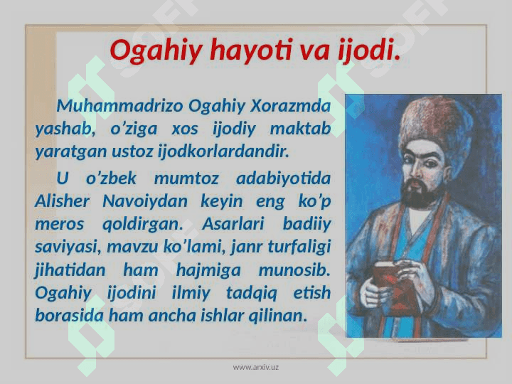 OGAHIY G'AZALLARI TAHLILI 2