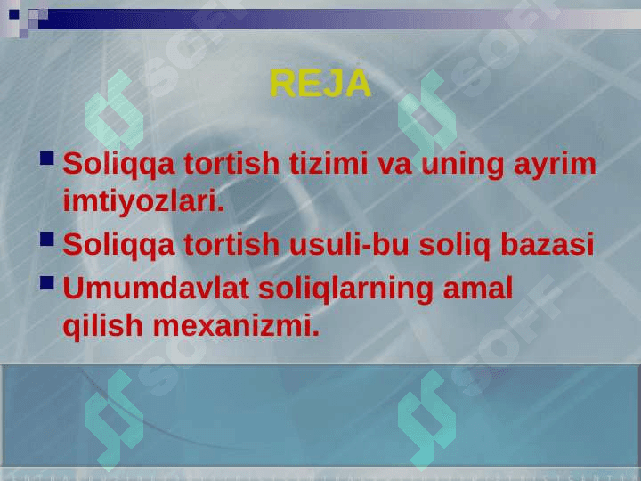 O`zbekiston Respublikasida umumdavlat soliqlarning amal qilish mexanizmi 2
