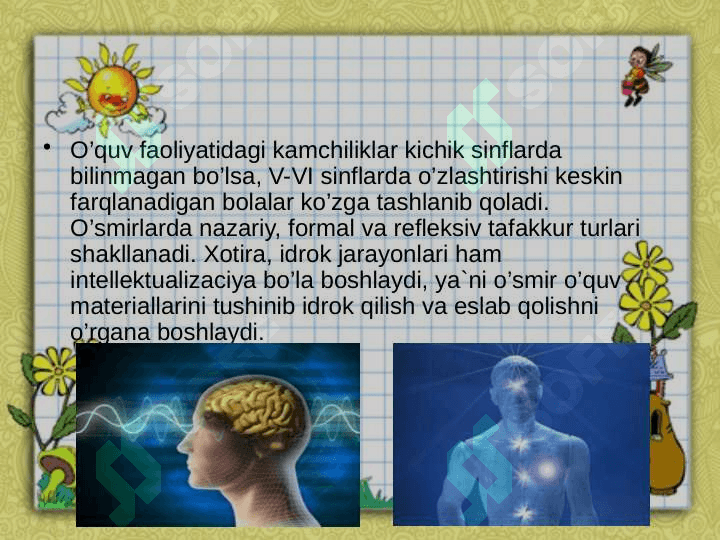 O`SMIRLIK DAVRI PSIXOLOGIK RIVOJLANISH XUSUSIYATLARI 8