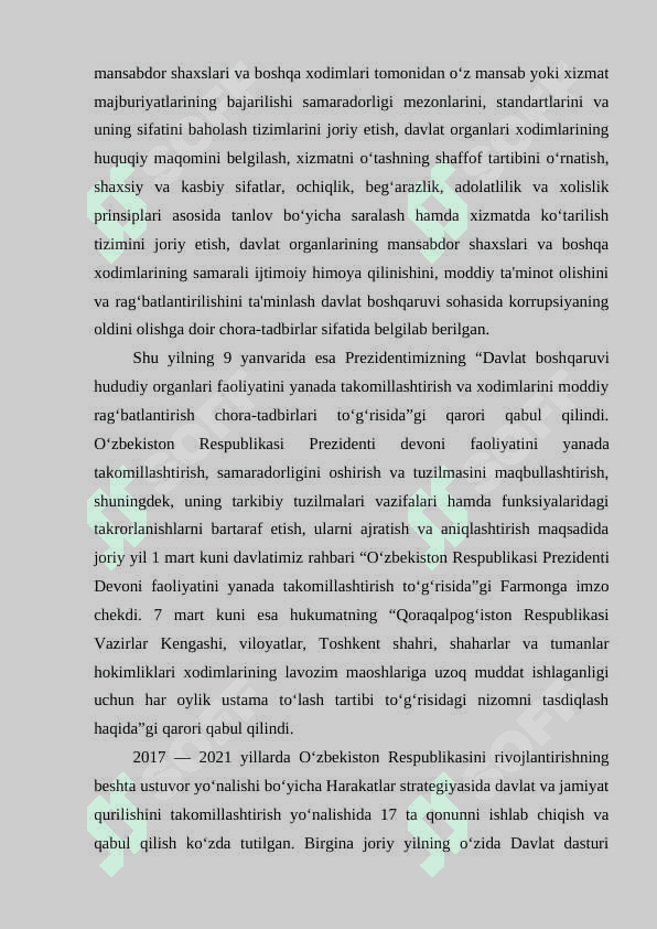 Mustaqillik yillarida davlat boshqaruvi tizimida amalga oshirilgan islohotlar 8