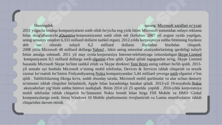 MICROSOFT KOMPANIYASI 2