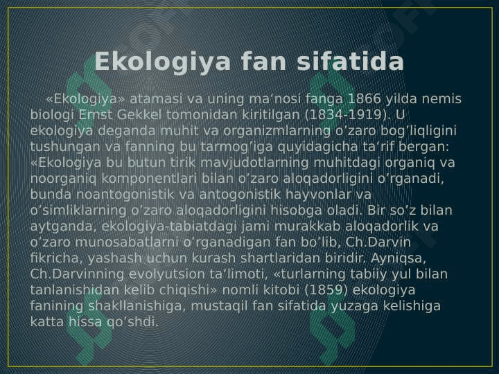 O'ZBEKISTONDA EKOLOGIYA FANINING RIVOJLANISHI 4