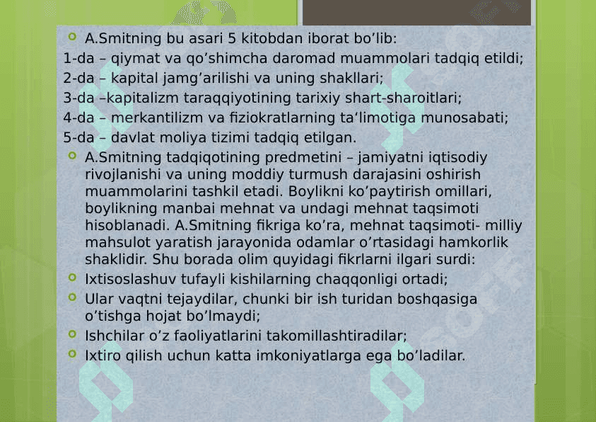 Nisbiy ustunlik nazariyasi. 4