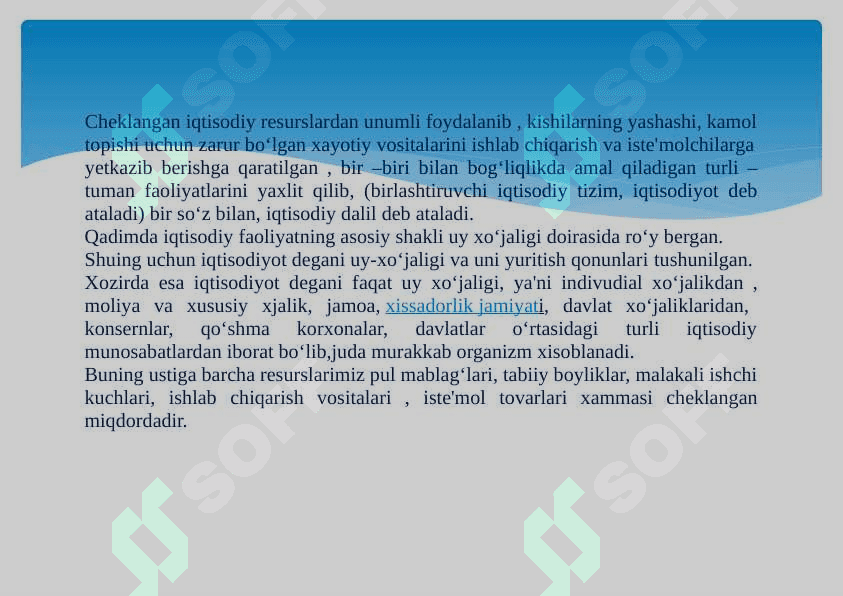 MILLIY IQTISODIYOT RIVOJLANISH DARAJASI VA  MILLIY BOYLIK 3