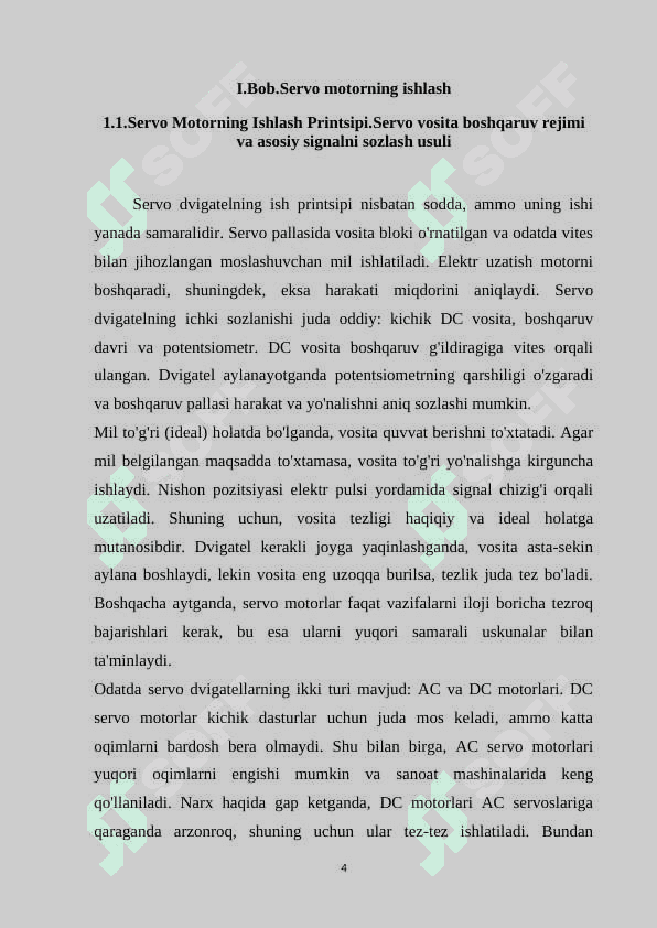 Dastur yordamida servo motorni boshqarish 4