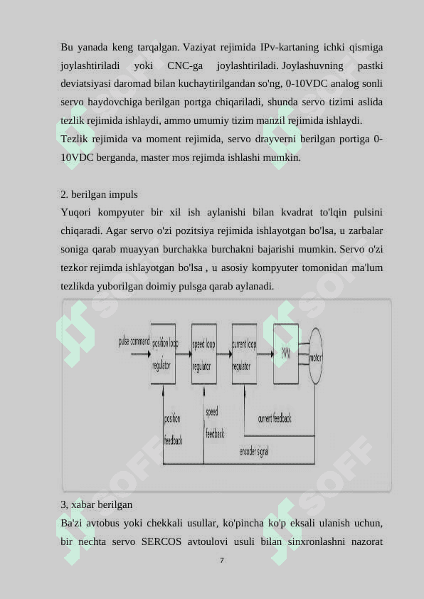 Dastur yordamida servo motorni boshqarish 7