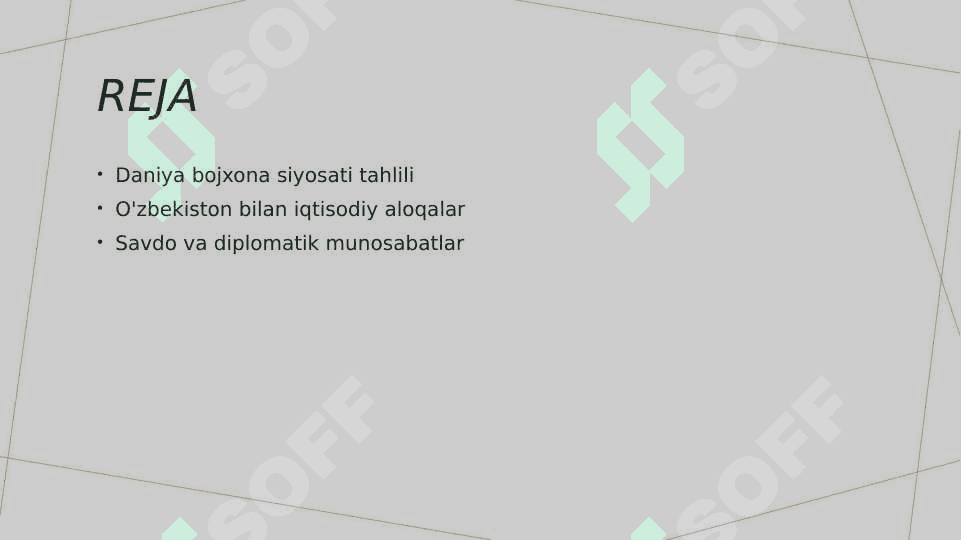 Denmark bojxona siyosati va O'zbekiston bilan tashqi iqtisodiy aloqalari tahlili 2
