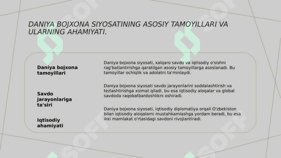Denmark bojxona siyosati va O'zbekiston bilan tashqi iqtisodiy aloqalari tahlili 3
