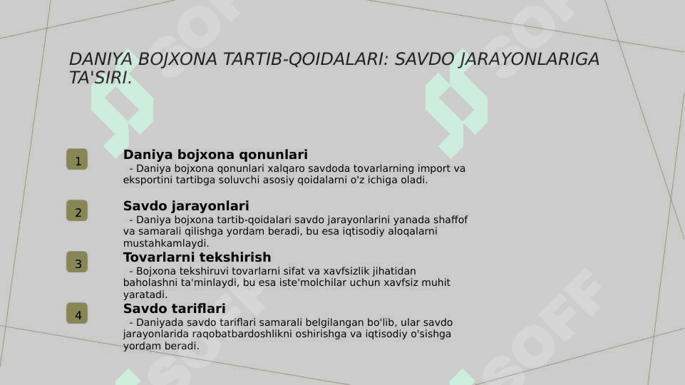 Denmark bojxona siyosati va O'zbekiston bilan tashqi iqtisodiy aloqalari tahlili 4