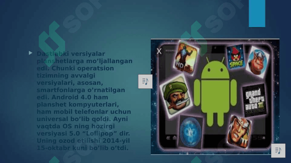 Android operatsion tizimi. 7