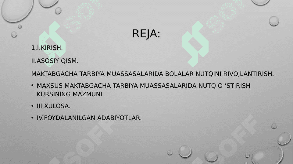 Aqli zaif bolalar nutqi rivojlanishining oʻziga xos xususiyatlari 2