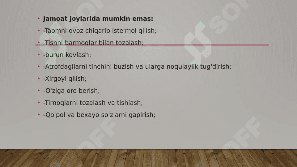 Jamoat joylarida o’zini tutish etiketi 4