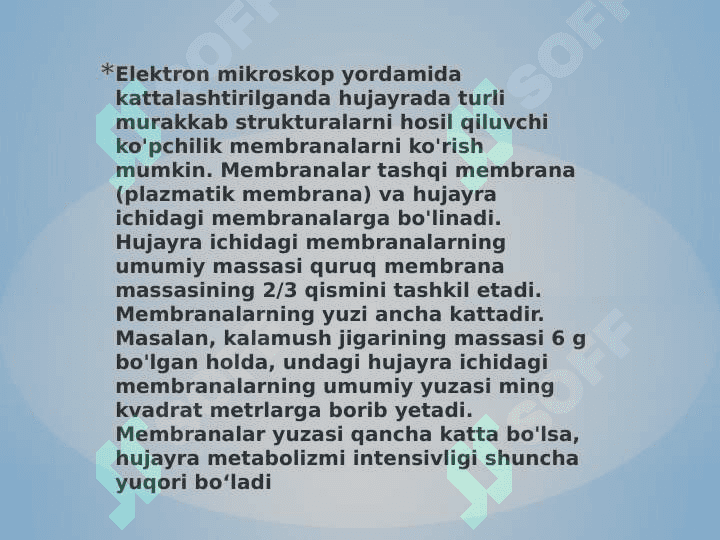 BIOLOGIK MEMBRANALARDAGI FIZIK JARAYONLAR 3