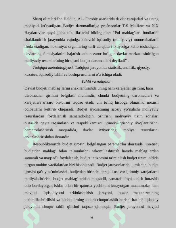 BYUDJETDAN MOLIYALASHTIRISH TIZIMI 6