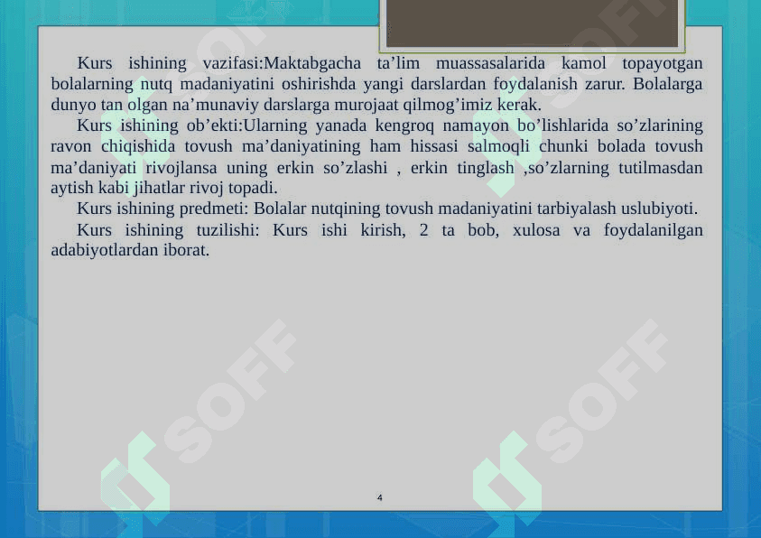 Bolalar nutqining tovush madaniyatini tarbiyalash uslubiyoti 4