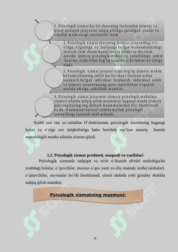 PSIXOLOGIK XIZMATNI TASHKIL ETISH MUAMMOLARI 6