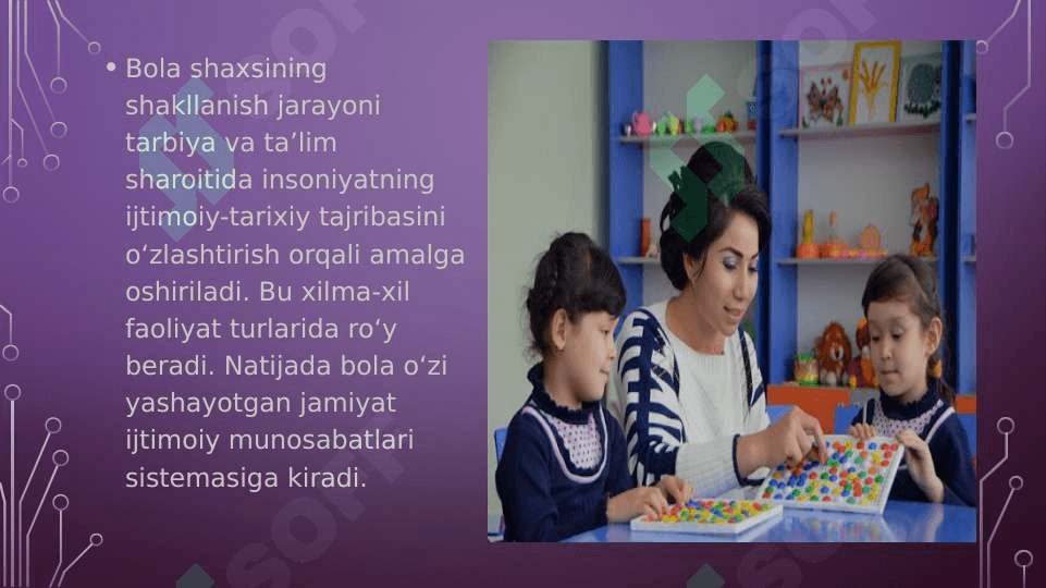 Maktabgacha ta`lim tashkilotlarida ta`lim- tarbiya ishlariga rahbarlik qilish. 5