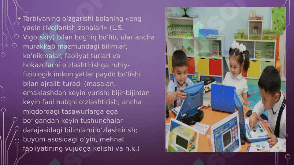Maktabgacha ta`lim tashkilotlarida ta`lim- tarbiya ishlariga rahbarlik qilish. 8