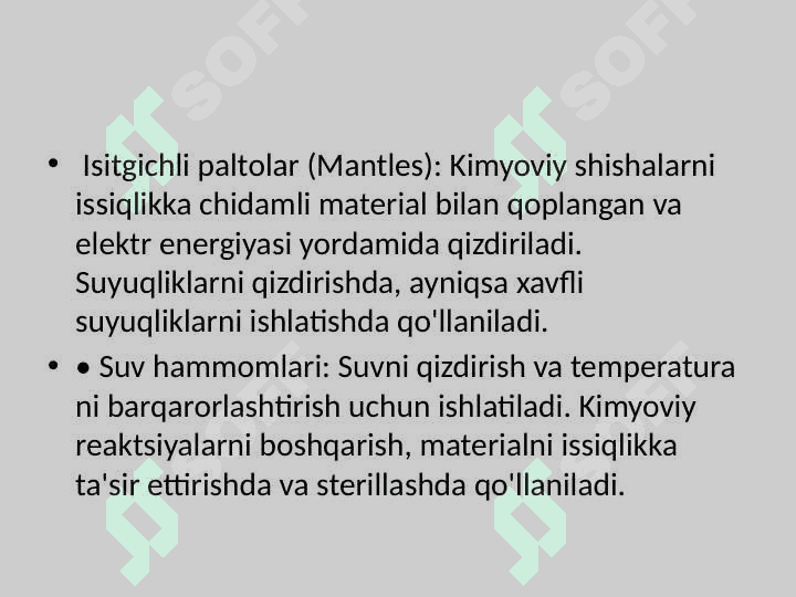 LABORATORIYA JIHOZ (ISITISH, O‘LCHOV, OPTIK ASBOB)LARI. 3