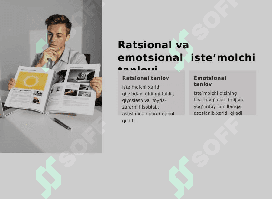 ISTEʼMOLCHI TANLOVI  NAZARIYASI 4