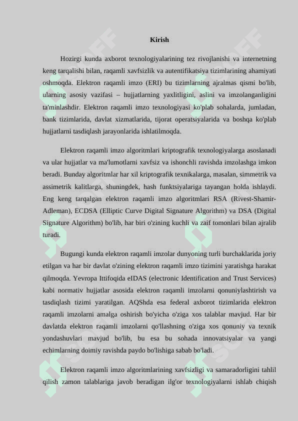 Xorijiy davlatlarning elektron raqamli imzo algoritmlari tahlili 2