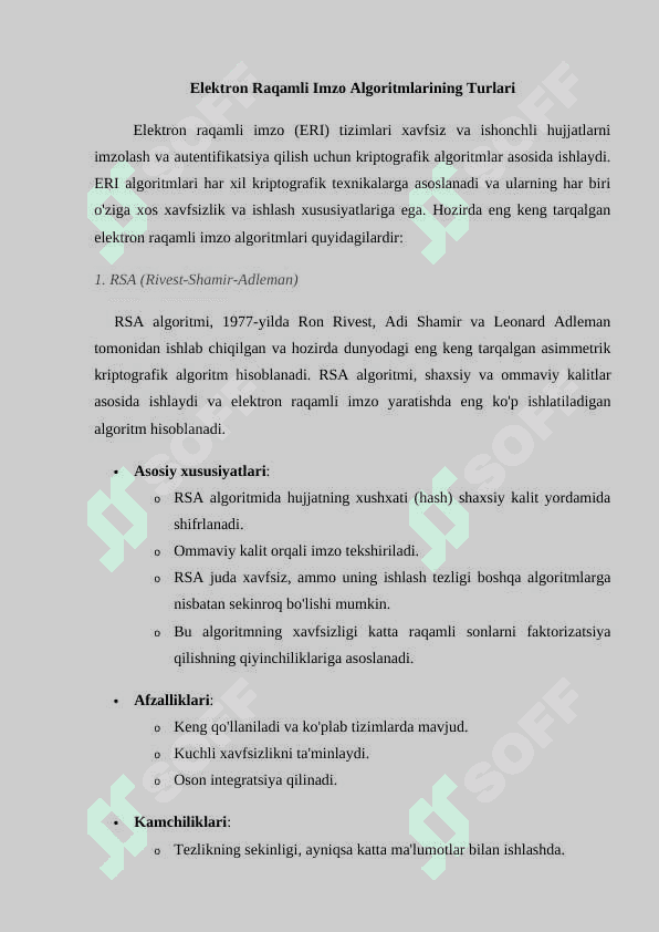 Xorijiy davlatlarning elektron raqamli imzo algoritmlari tahlili 7