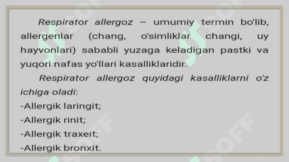Respirator Allergoz. Laringit 2