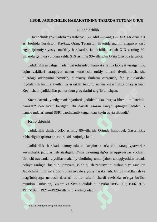 JADIDCHILIK HARAKATINING TARIXDA TUTGAN OʻRNI 4