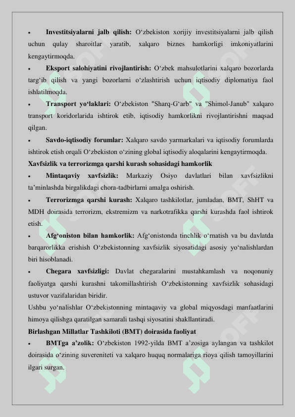 O’zbekistonning tashqi siyosati 25 4