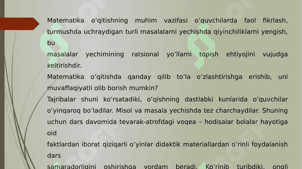 Masalalarni tenglama tuzib yechish 8