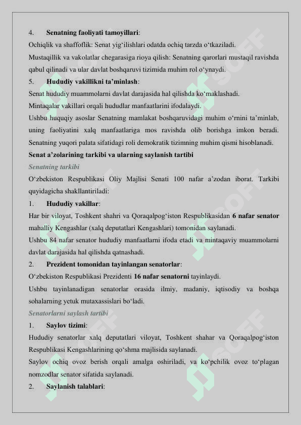 O’zbekiston Respublikasi Oliy Majlisi senati 25 5