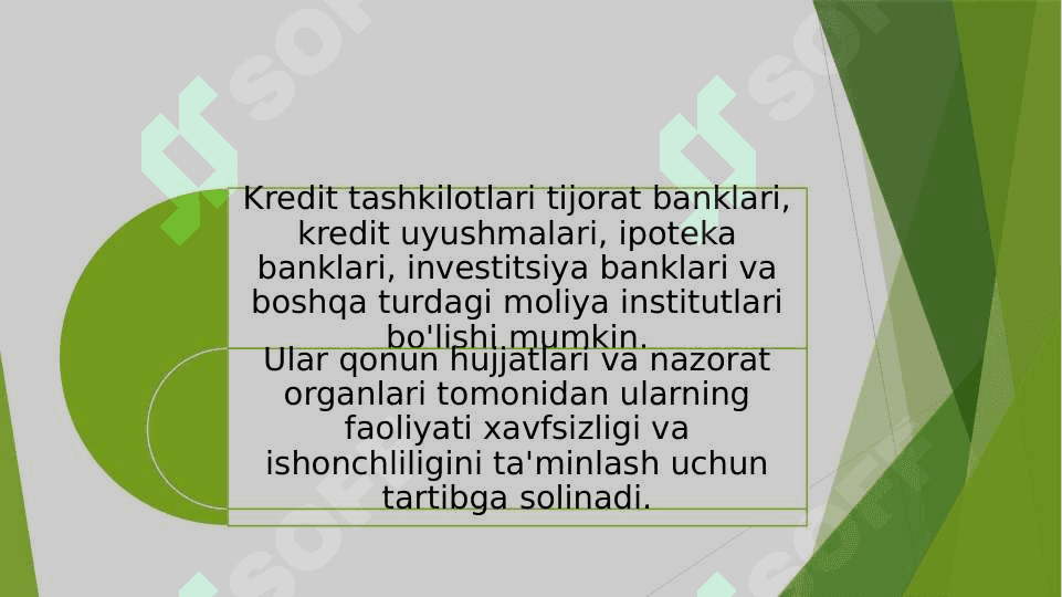 Banklar va kredit uyushmalari 4