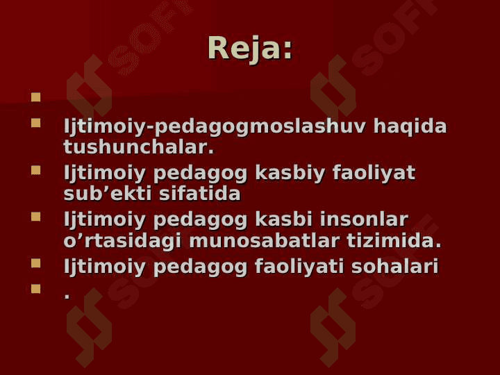 IJTIMOIY PEDAGOGNING KASBIY FAOLIYATI 2