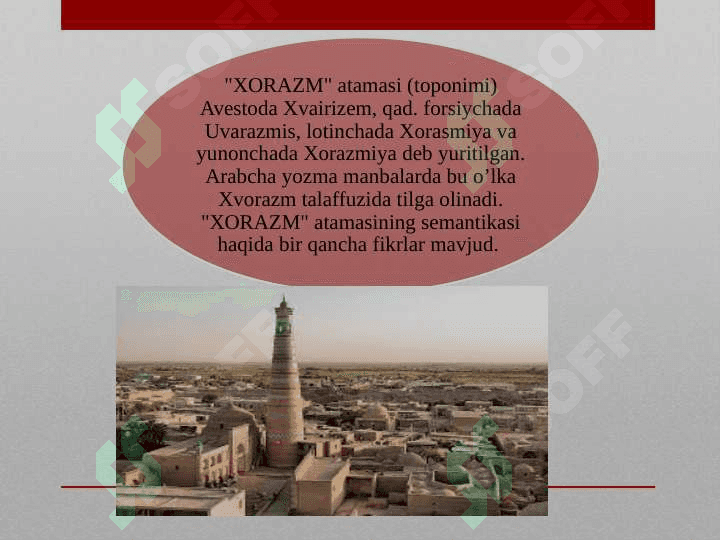 QADIMGI XORAZM MADANIYATI VA SAN'AT 6