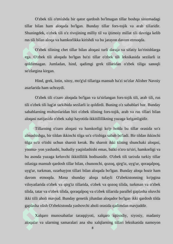 Oʻzlashma soʻzlarda boʻgʻin ajratish va koʻchirishdagi oʻziga xosliklar 8