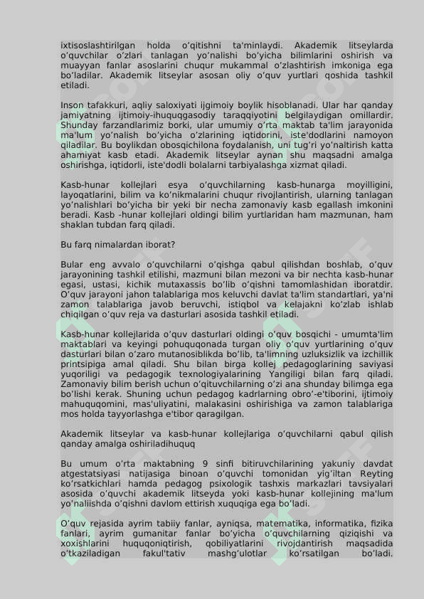 Ta'limni tashkil etish turlari va shakllari. 4