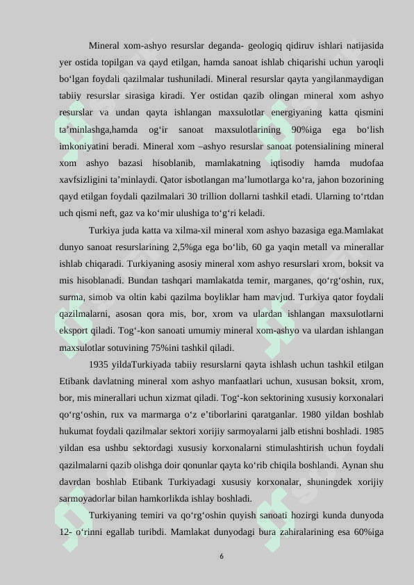Turkiya Respublikasi geografiyasi 6