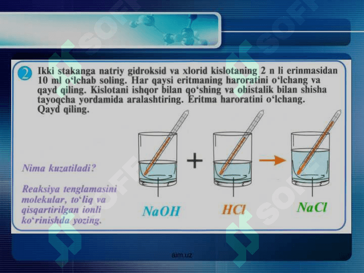 Tuzlarning olinishi va xossalari 4