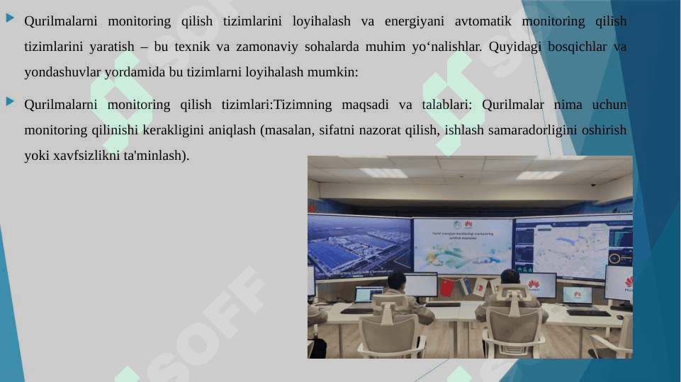 Qurilmalarni monitoring qilish tizimlarini loyihalash. Energiyani avtomatik monitoring qilish tizimlarini loyihalash. Qurilmalarni testlash 3