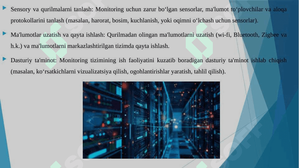 Qurilmalarni monitoring qilish tizimlarini loyihalash. Energiyani avtomatik monitoring qilish tizimlarini loyihalash. Qurilmalarni testlash 4